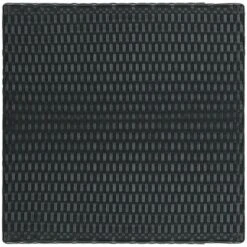 Hommoo Mesa Alta Para Jardin Ratan Sintetico Negro 60,5x60,5x110,5 Cm -Mano Mano Ventas 55351963 3