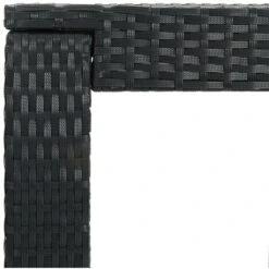 Hommoo Mesa Alta Para Jardin Ratan Sintetico Negro 60,5x60,5x110,5 Cm -Mano Mano Ventas 55351963 4