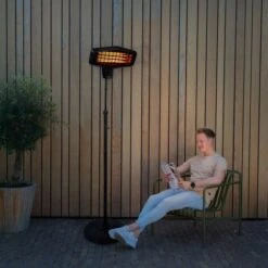 VONROC Calefactor Amiata 2200W - Elemento De Cuarzo - 3 Niveles De Calor - De Pie - Altura Ajustable -Mano Mano Ventas 55402975 4