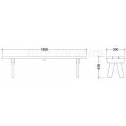 Banco De Madera Tratada Eco 180cm Desmontado -Mano Mano Ventas 55737900 5