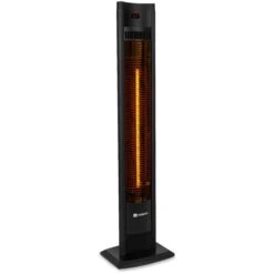 VONROC Calefactor Filicudi 2000W - Con Mando A Distancia, Temporizador Y Niveles De Calor Ajustables - Elemento De Carbono