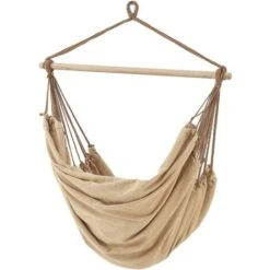 Silla Colgante Peralvillo Con Cuerdas 175 X 130 Cm Beige [en.casa] -Mano Mano Ventas 56371418 5