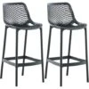 Set De 2 Taburetes Outdoor Air Gris Oscuro