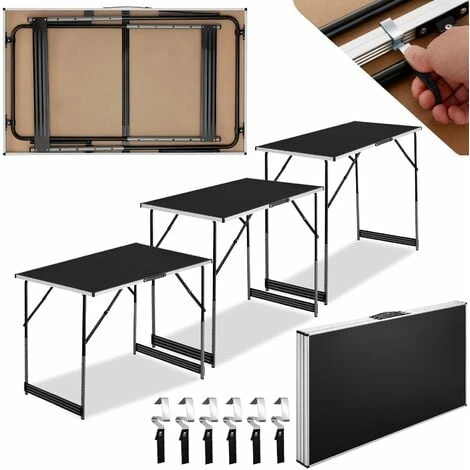 Mesa De Trabajo De Aluminio 3 Piezas - Set De Mesas Plegables Para Taller, Mesa Multiusos Portátil Para Trabajar, Mesa Con Estructura Estable Para Tapizar 1 Mesa De Trabajo De Aluminio 3 Piezas - Set De Mesas Plegables Para Taller, Mesa Multiusos Portátil Para Trabajar, Mesa Con Estructura Estable Para Tapizar