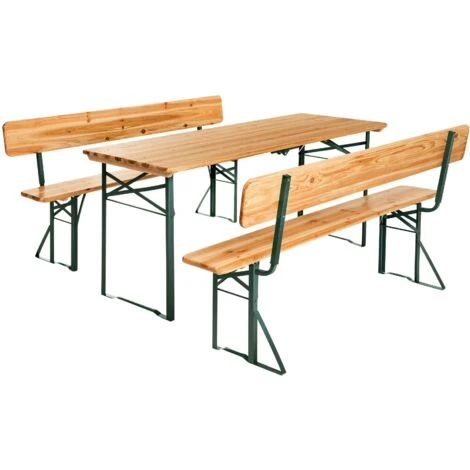 Mueble Para Exteriores 176cm Con Respaldo - Mueble Cervecero, Mesa Y Bancos De Madera, Conjunto De Mesa Y Bancos Plegables 1 Mueble Para Exteriores 176cm Con Respaldo - Mueble Cervecero, Mesa Y Bancos De Madera, Conjunto De Mesa Y Bancos Plegables