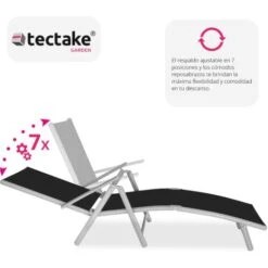 Tumbona Marisol - Tumbona De Jardín Moderna, Mueble Para Patio Con Respaldo Reclinable, Asiento De Terraza Impermeable -Mano Mano Ventas 56500906 3