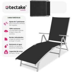 Tumbona Marisol - Tumbona De Jardín Moderna, Mueble Para Patio Con Respaldo Reclinable, Asiento De Terraza Impermeable -Mano Mano Ventas 56500906 5