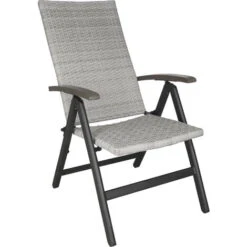 Silla De Jardín De Ratán Plegable Melbourne - Sillón De Poliratán Compacto, Mueble De Ratán Sintético Impermeable, Asiento De Jardín Con Estructura De Aluminio -Mano Mano Ventas 56501210 3