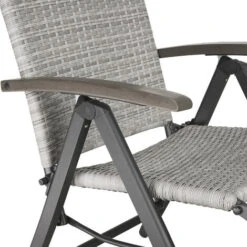 Sillón Relajante De Ratán Sintético Y Aluminio Con Reposapiés - Sillón De Poliratán Compacto, Mueble De Ratán Sintético Impermeable, Asiento De Jardín Con Estructura De Aluminio -Mano Mano Ventas 56501280 5