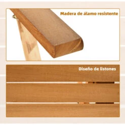 OUTSUNNY Conjunto De Jardín Madera Plegable 7 Piezas Mesa De Comedor 160x85x72 Cm Con Agujero Para Sombrilla Ø38mm 6 Sillas 60x55x91 Cm Para Terraza Exterior 9 OUTSUNNY Conjunto De Jardín Madera Plegable 7 Piezas Mesa De Comedor 160x85x72 Cm Con Agujero Para Sombrilla Ø38mm 6 Sillas 60x55x91 Cm Para Terraza Exterior -Mano Mano Ventas 56544133 5
