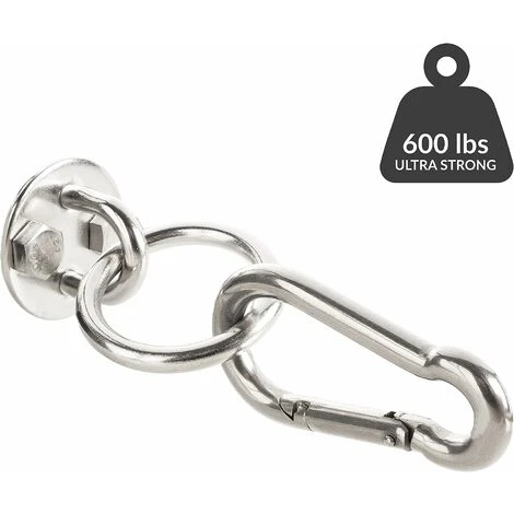 Kit Para Colgar Hamacas De Interior Con Mosquetones Y Tornillos De Acero Inoxidable 5 Kit Para Colgar Hamacas De Interior Con Mosquetones Y Tornillos De Acero Inoxidable - Imagen 5