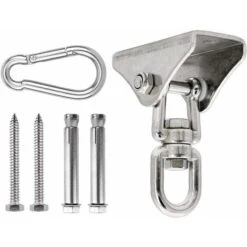 Gancho De Techo De Acero Inoxidable De Alta Resistencia 350 KG, Rotación De 360 ° Gancho De Columpio Para Colgar, Gancho De Soporte De Montaje En Techo Para Silla, Colgante, Saco De Boxeo, Boxeo, Hama