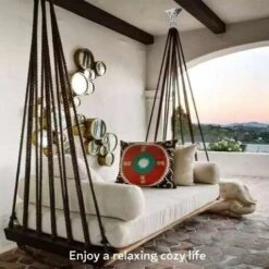 Gancho De Techo De Acero Inoxidable De Alta Resistencia 350 KG, Rotación De 360 ° Gancho De Columpio Para Colgar, Gancho De Soporte De Montaje En Techo Para Silla, Colgante, Saco De Boxeo, Boxeo, Hama -Mano Mano Ventas 56879634 5