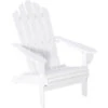 OUTSUNNY Silla Adirondack De Madera Plegable Silla De Jardín Con Reposabrazos Y Respaldo Alto Para Terraza Balcón Exterior Carga Max. 113 Kg 73x88x93 Cm