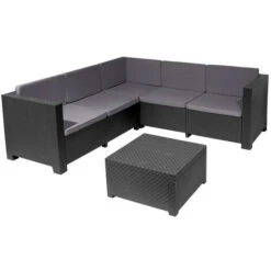 CONJUNTO DE EXTERIOR GRECIA - 7 PLAZAS + 2 MESITAS CENTRO -Mano Mano Ventas 57594076 3