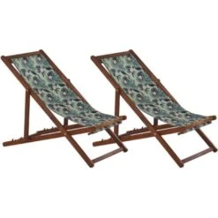 Conjunto De 2 Tumbonas De Jardín De Tela Madera De Acacia Oscura Patrón De Pelícano Reclinable Plegable Anzio 8 Conjunto De 2 Tumbonas De Jardín De Tela Madera De Acacia Oscura Patrón De Pelícano Reclinable Plegable Anzio -Mano Mano Ventas 57767319 4