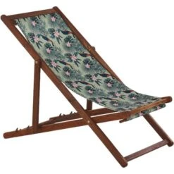 Conjunto De 2 Tumbonas De Jardín De Tela Madera De Acacia Oscura Patrón De Pelícano Reclinable Plegable Anzio 9 Conjunto De 2 Tumbonas De Jardín De Tela Madera De Acacia Oscura Patrón De Pelícano Reclinable Plegable Anzio -Mano Mano Ventas 57767319 5