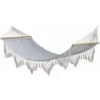 Hamaca De Exterior Con Flecos 200 X 100 Cm FRIOUL