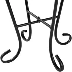 Mesa Auxiliar De Balcón Para Macetas Mosaico 30x30x61,5cm - Mesa Alta De Acero Para Terraza, Mesa Elegante Colorida Con Patas Curvadas, Mueble De Exterior Con Decorado De Mosaico -Mano Mano Ventas 57881966 3