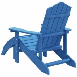 Silla De Jardín Adirondack Con Reposapiés HDPE Azul Aguamarina VidaXL 9 Silla De Jardín Adirondack Con Reposapiés HDPE Azul Aguamarina VidaXL -Mano Mano Ventas 57956115 5