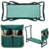 Hengda 2 En 1 Kniebank Con Cojín De Rodilla Suave, Taburete De Jardín Plegable Con 1 Bolsas De Herramientas Grandes, Banco De Jardín Hecho De Acero, Hasta 150 Kg