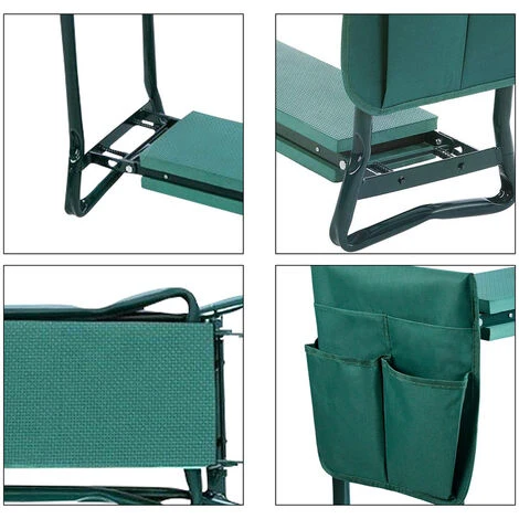 Hengda 2 En 1 Kniebank Con Cojín De Rodilla Suave, Taburete De Jardín Plegable Con 1 Bolsas De Herramientas Grandes, Banco De Jardín Hecho De Acero, Hasta 150 Kg 3 Hengda 2 En 1 Kniebank Con Cojín De Rodilla Suave, Taburete De Jardín Plegable Con 1 Bolsas De Herramientas Grandes, Banco De Jardín Hecho De Acero, Hasta 150 Kg - Imagen 3