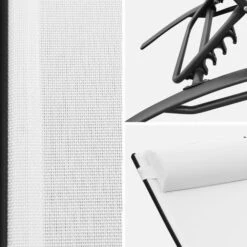 Tumbonas De Aluminio Y Textileno Blanco Louisa X2 -Mano Mano Ventas 59242737 3