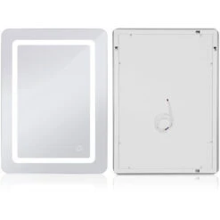 Espejo De Baño 70x50, LED Interruptor Táctil (Horizontal/Vertical) -Mano Mano Ventas 59498518 5