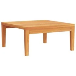 Mesa De Jardín Madera Maciza De Acacia 64x64x29 Cm VidaXL