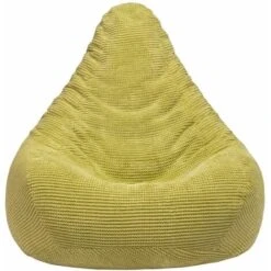 Loft 25 Adulto Highback Porduroy Bean Bag Bag Sala De Estar Interior Gaming Bagbag Bolse, Lima