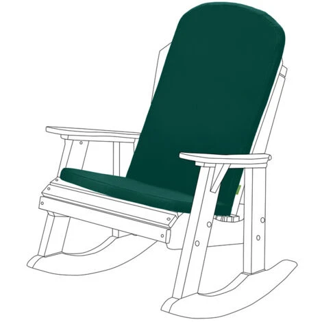 Gardenista Cojín De Asiento Para Silla De Exterior De Calidad Superior Y Respaldo Alto Con Correas De Seguridad Para Jardín, Cojín De Asiento Para Silla Duradero Con Cremallera Oculta, Verde 1 Gardenista Cojín De Asiento Para Silla De Exterior De Calidad Superior Y Respaldo Alto Con Correas De Seguridad Para Jardín, Cojín De Asiento Para Silla Duradero Con Cremallera Oculta, Verde