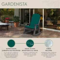 Gardenista Cojín De Asiento Para Silla De Exterior De Calidad Superior Y Respaldo Alto Con Correas De Seguridad Para Jardín, Cojín De Asiento Para Silla Duradero Con Cremallera Oculta, Verde 7 Gardenista Cojín De Asiento Para Silla De Exterior De Calidad Superior Y Respaldo Alto Con Correas De Seguridad Para Jardín, Cojín De Asiento Para Silla Duradero Con Cremallera Oculta, Verde -Mano Mano Ventas 60310452 3