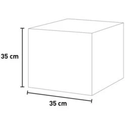 Mesa Expositora Cubo Puf Salón Jardín Terraza Bar Icekub Talla: 35 X 35 -Mano Mano Ventas 60495080 4