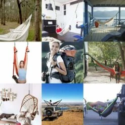 2 Correas Para Hamaca, 3mx2.5, Carga Máxima 500 Kg, Accesorios Para Hamacas De Camping, Correas Colgantes, 2 Mosquetones, 1 Gancho Para Silla Colgante, Con Bolsa De Transporte, Verde -Mano Mano Ventas 60861639 3