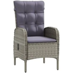 Juego De Comedor Para Jardín 3 Piezas Con Cojines Gris Y Negro VidaXL 8 Juego De Comedor Para Jardín 3 Piezas Con Cojines Gris Y Negro VidaXL -Mano Mano Ventas 62931332 4