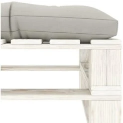 YOUTHUP Otomana De Palés Para Jardín Madera Con Cojín Gris Taupe -Mano Mano Ventas 63586441 4