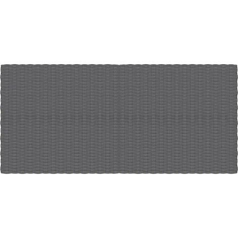 Mesa De Centro De Jardín Ratán PE Semicircular Gris Oscuro VidaXL 5 Mesa De Centro De Jardín Ratán PE Semicircular Gris Oscuro VidaXL - Imagen 5