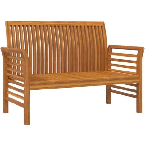 Banco Jardín Con Cojines Gris Oscuro De Madera Maciza De Acacia VidaXL 4 Banco Jardín Con Cojines Gris Oscuro De Madera Maciza De Acacia VidaXL - Imagen 4