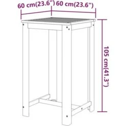 Juego Muebles De Bar De Jardín 3 Pzas Madera De Acacia Maciza VidaXL 7 Juego Muebles De Bar De Jardín 3 Pzas Madera De Acacia Maciza VidaXL -Mano Mano Ventas 64868017 3