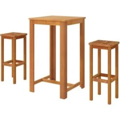 Juego Muebles De Bar De Jardín 3 Pzas Madera De Acacia Maciza VidaXL 8 Juego Muebles De Bar De Jardín 3 Pzas Madera De Acacia Maciza VidaXL -Mano Mano Ventas 64868017 4