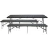 Conjunto Plegable Mesa Con 2 Bancos De 180cm Catering 7house