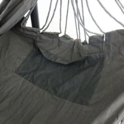 Silla Colgante Exterior Con Flecos, Hamaca Portátil Para Interior Y Exterior - Gris -Mano Mano Ventas 66683685 5