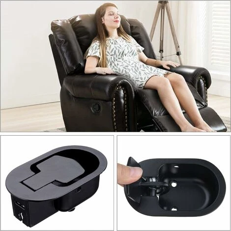 READCLY-Metal Reemplazo Lounge Sofá Palanca Sillón Gatillo Silla Reclinable Mango De Metal Con Cable De Liberación 2 READCLY-Metal Reemplazo Lounge Sofá Palanca Sillón Gatillo Silla Reclinable Mango De Metal Con Cable De Liberación - Imagen 2