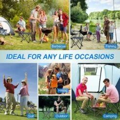 Taburete Para Acampar Taburete Plegable Portátil Silla Portátil Mini Taburete Plegable Taburete De Pesca Para Adultos Pesca Senderismo Jardinería Y Playa Con Bolsa De Transporte -Mano Mano Ventas 68575003 4