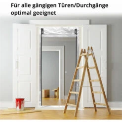 STAHLWERK Cremallera Universal Autoadhesiva Para Puertas Antipolvo, Cortinas Antipolvo Y Láminas De Protección Contra El Polvo, Fuertemente Adhesiva Con Cremallera De Recorrido Suave 7,6 X 213 Cm En P -Mano Mano Ventas 69107328 3