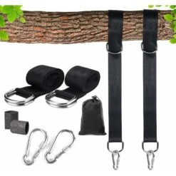 GDRHVFD Correa Para Hamaca Juego De Columpios De Suspensión 150 Para Trabajo Pesado De 1 Pieza Con Anillo En D Carga Máxima 1000 Kg Ideal Para Hamacas, Columpios Para Niños Adultos