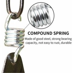 Resorte De Hamaca De 4 Piezas, Resorte De Silla De Hamaca De 7 Mm, Extensión De Gancho De Resorte, Accesorio De Silla De Hamaca Para Columpios Colgantes De Sillas De Porche -Mano Mano Ventas 71203628 4