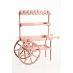 Carritos Candy Bar - Carrito Candy Bar Madera Strawberry Envejecido - Rosa Envejecido -Mano Mano Ventas 71587918 5