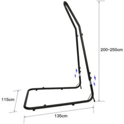 Soporte Para Silla Colgante Adjustable, Soporte De Metal (200-250） X 135 X 115 Cm -Mano Mano Ventas 71798105 4