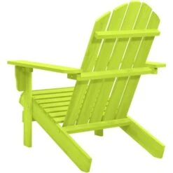 Silla De Jardín Adirondack Madera Maciza De Abeto Verde -Mano Mano Ventas 72406771 4